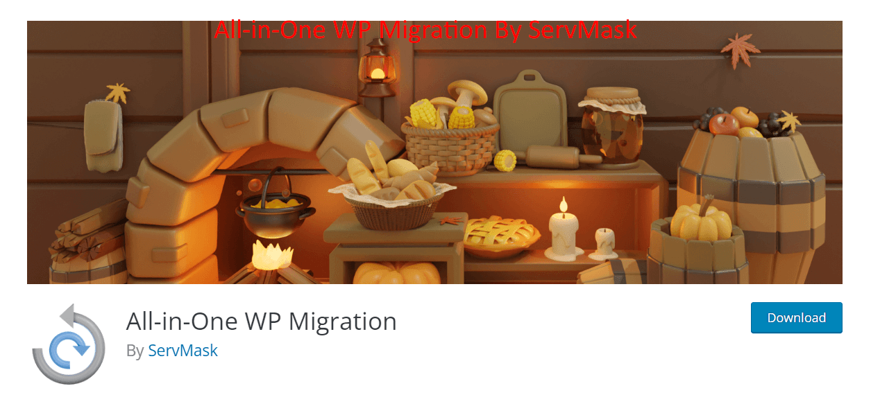 All-in-One WP Migration By ServMask