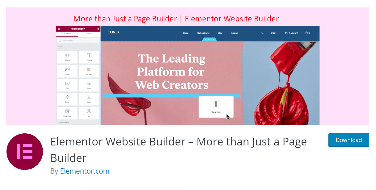 More than Just a Page Builder | Elementor Website Builder