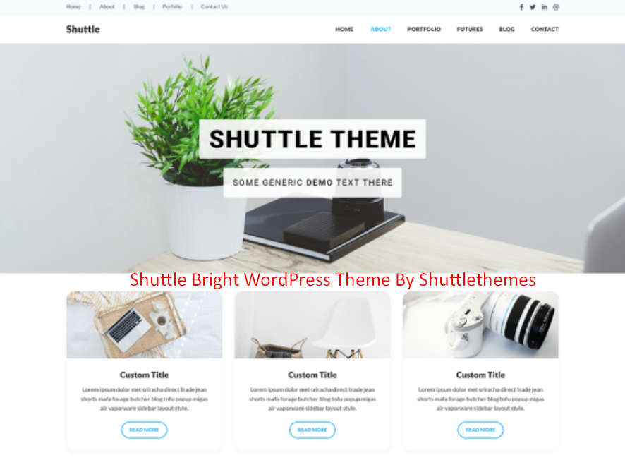 Shuttle Bright WordPress Theme By Shuttlethemes