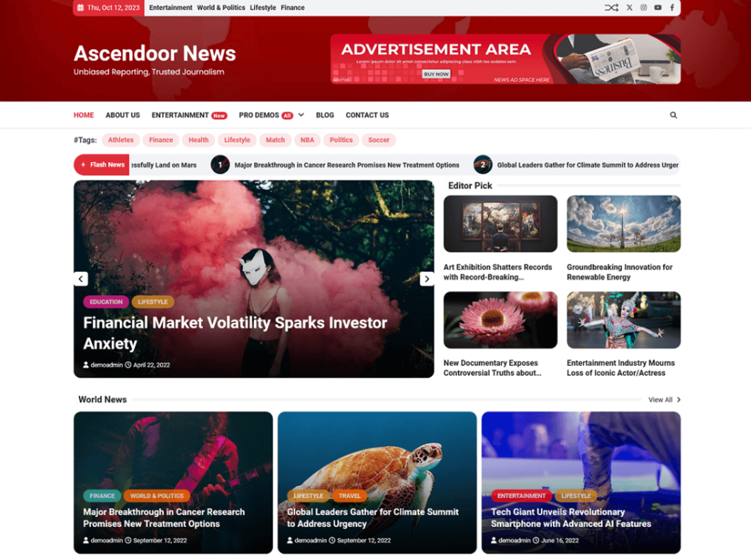 Ascendoor News Themes By Ascendoor