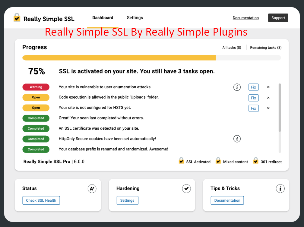 Really Simple SSL By Really Simple Plugins