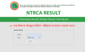 ১৮ তম শিক্ষক নিবন্ধন লিখিত পরীক্ষার ফলাফল প্রকাশ কবে?